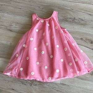 Mesh daisy swing dress